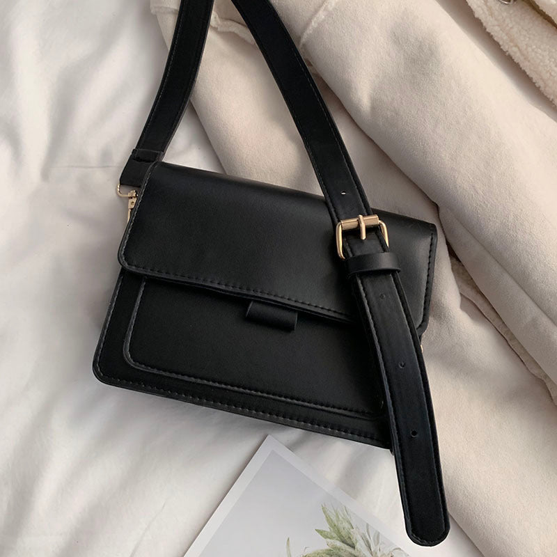 Sac messager de style Hong Kong pour femme, petit sac à bandoulière simple