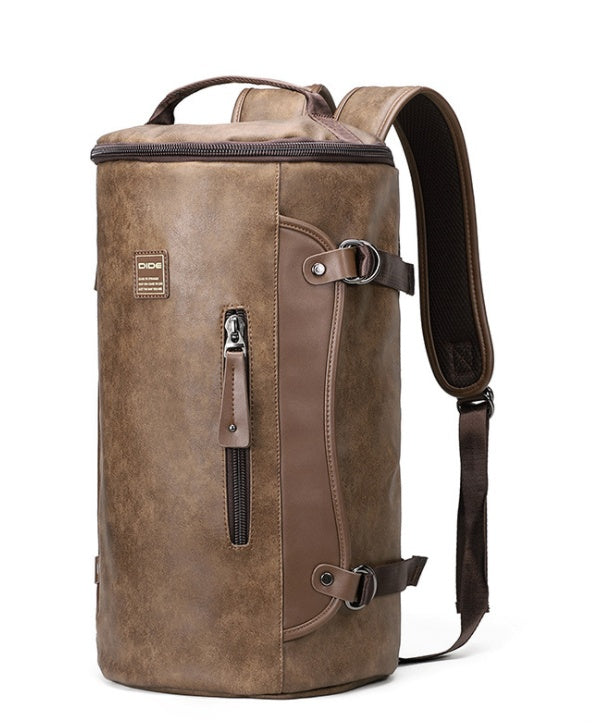 Mochila de moda Mochila para hombre Bolso tipo cubo de gran capacidad Bolso de viaje de ocio