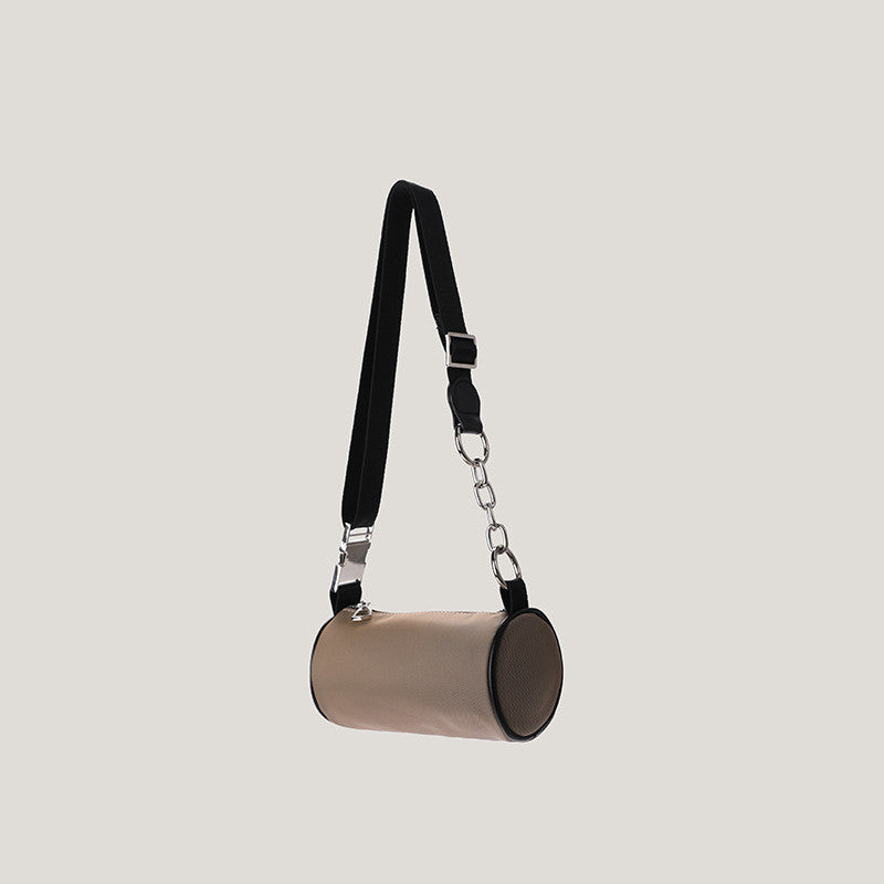 Bolso bandolera de banda ancha para mujer, bolso pequeño con cadena, bolso de pecho