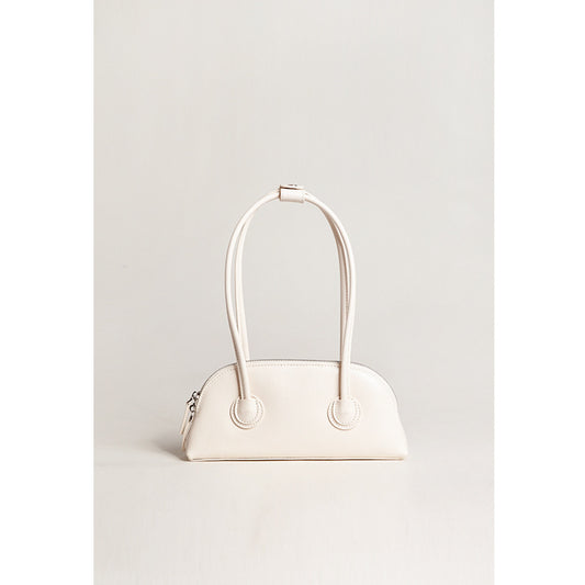 Bolso pequeño de piel de vaca para debajo del brazo, bolso de concha, bolso de hombro portátil, bolso femenino sencillo