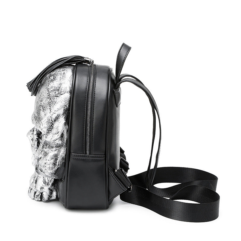 Embossed Three-dimensional Backpack Punk Charm Backpack