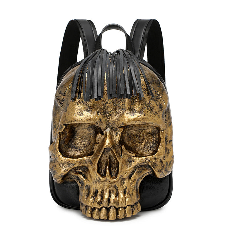 Embossed Three-dimensional Backpack Punk Charm Backpack