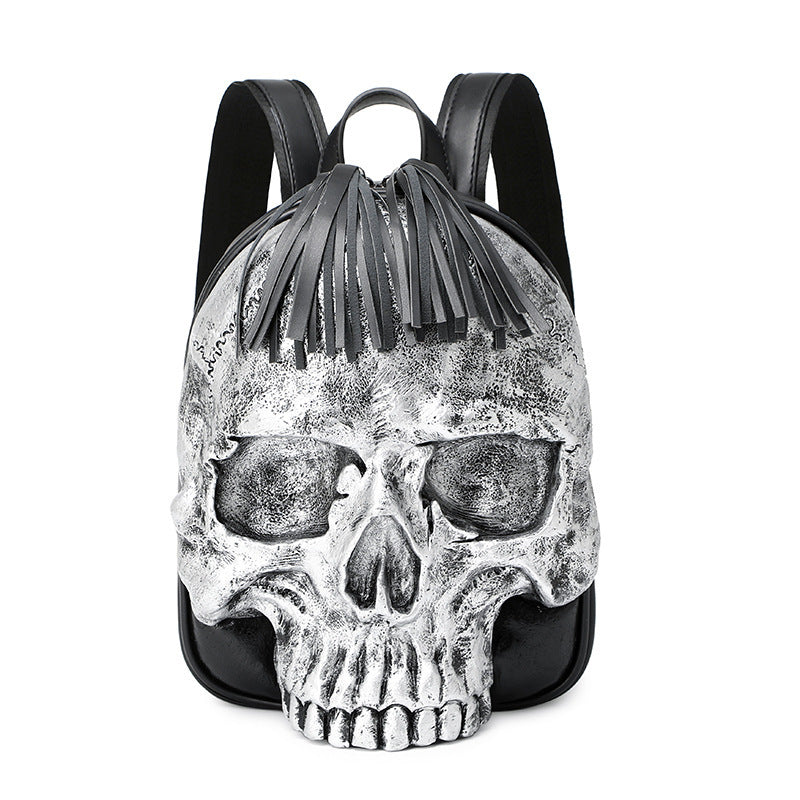 Embossed Three-dimensional Backpack Punk Charm Backpack