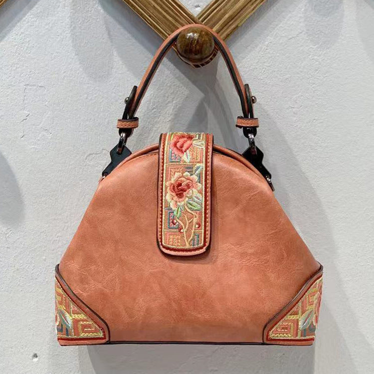 Bolso bandolera portátil estilo cheongsam con bordado estilo chino retro