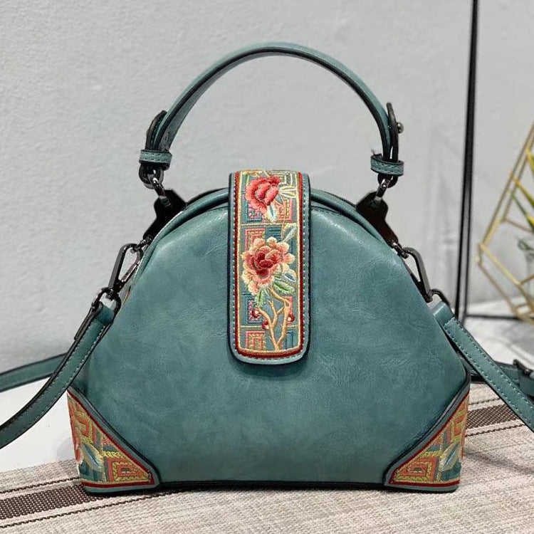 Bolso bandolera portátil estilo cheongsam con bordado estilo chino retro