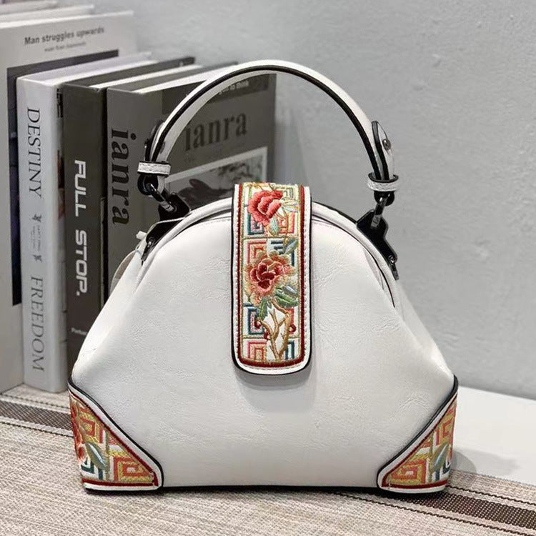 Bolso bandolera portátil estilo cheongsam con bordado estilo chino retro