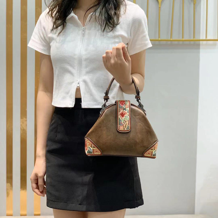 Bolso bandolera portátil estilo cheongsam con bordado estilo chino retro