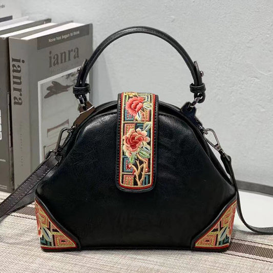 Bolso bandolera portátil estilo cheongsam con bordado estilo chino retro