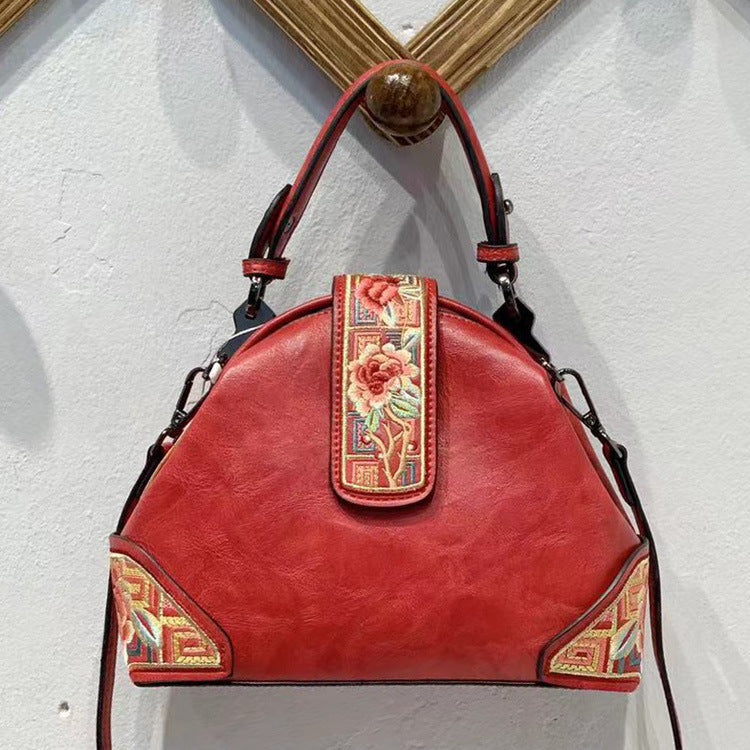 Bolso bandolera portátil estilo cheongsam con bordado estilo chino retro