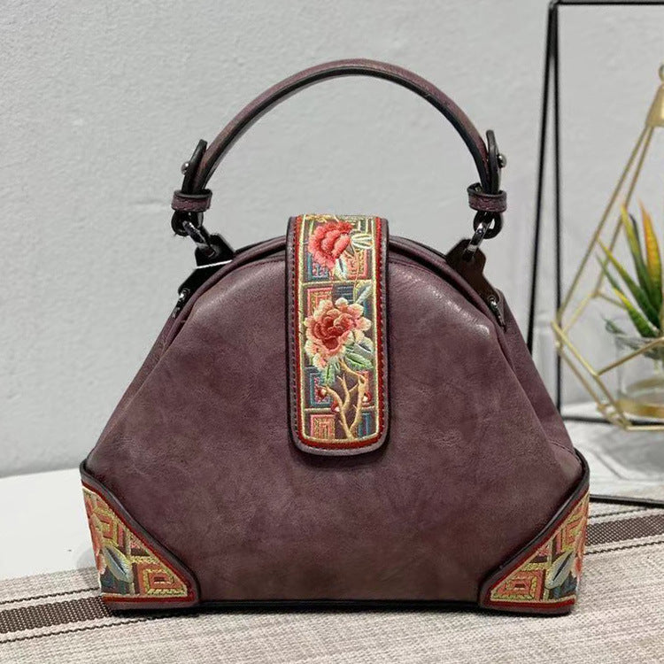 Bolso bandolera portátil estilo cheongsam con bordado estilo chino retro