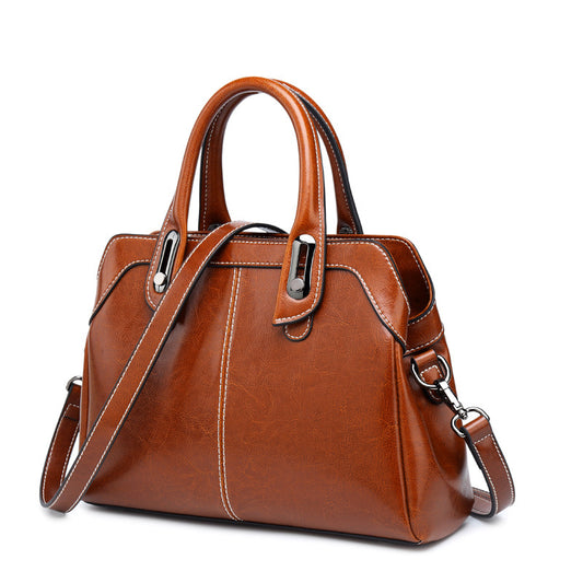 European And American Style Leather Handbag