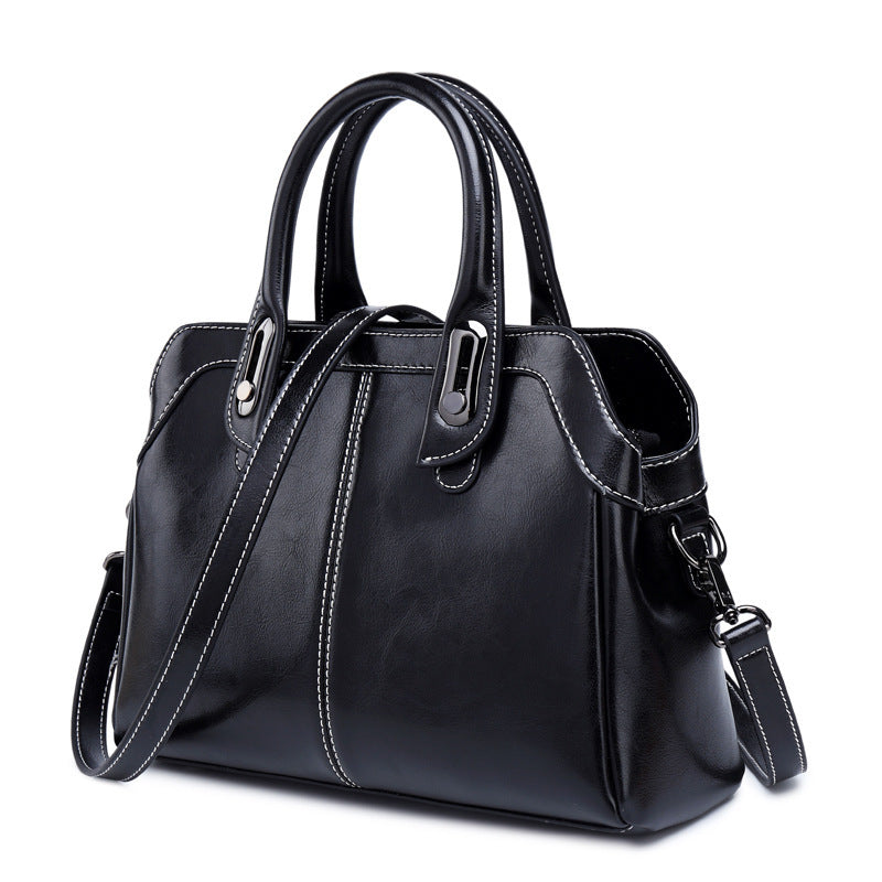 European And American Style Leather Handbag