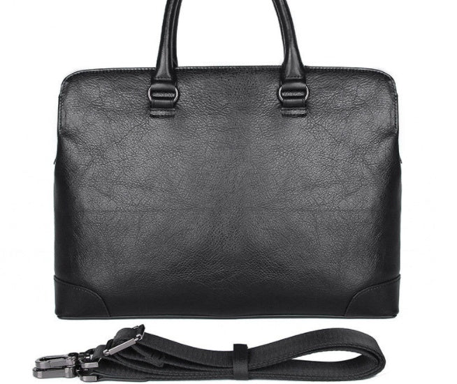 Commuter Bag Leather Men's Bag Cowhide Handbag Korean Document Bag