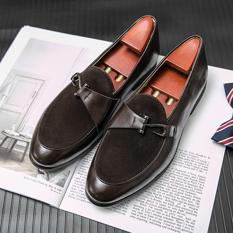 Chaussures décontractées en cuir de style britannique pour hommes