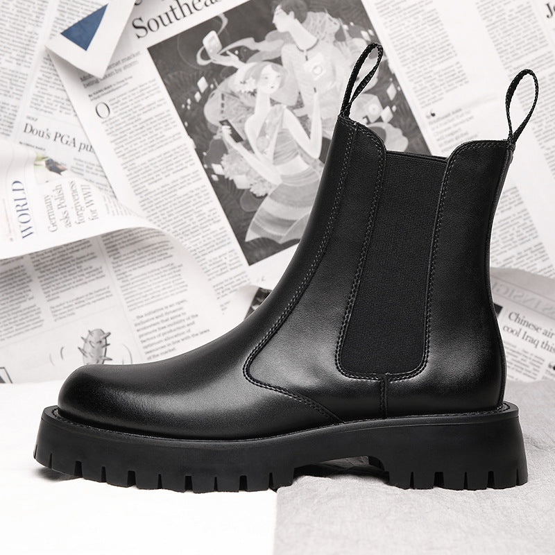 Bottes d'hiver doublées de polaire Dr Martens pour hommes de style coréen