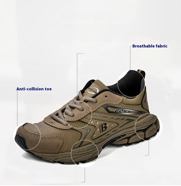 Zapatillas deportivas de cuero para escalada y running para hombre