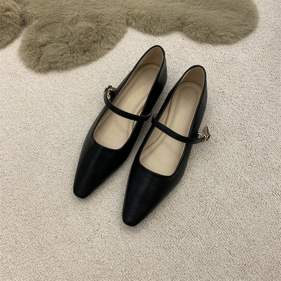 Flat Pointed Toe Every Night Mary Jane Shoes Women