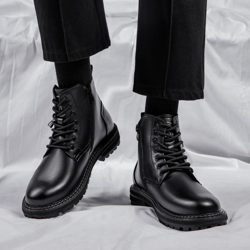 Botas Dr Martens para hombre, modernas y de terciopelo, para el trabajo