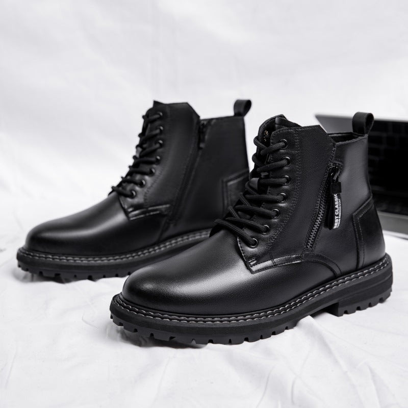 Botas Dr Martens para hombre, modernas y de terciopelo, para el trabajo