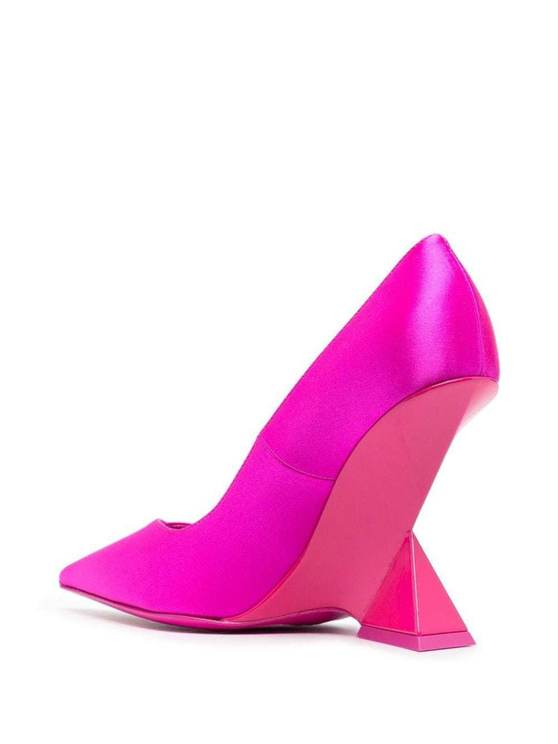 Summer New High Heel Chunky Heel Patent Leather Low-cut Pointed Toe Shoes