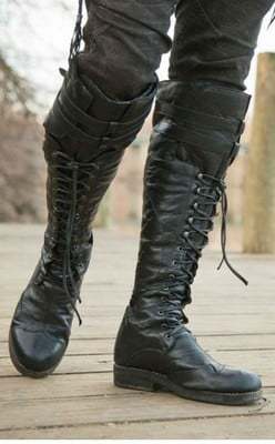 Plus Size High Leg Boot Low Heel Martin Boots