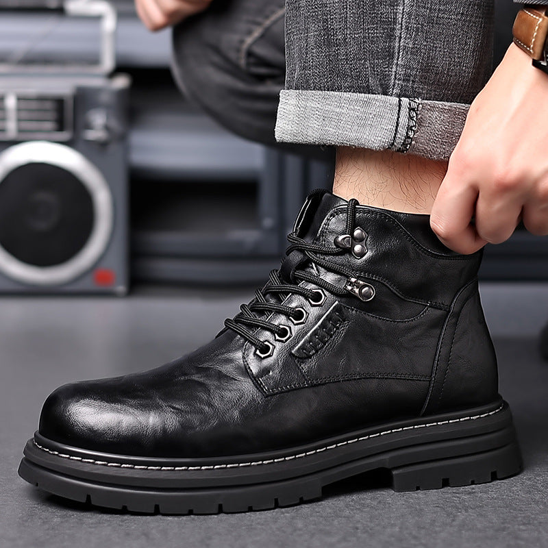 Bottes montantes de style britannique pour hommes