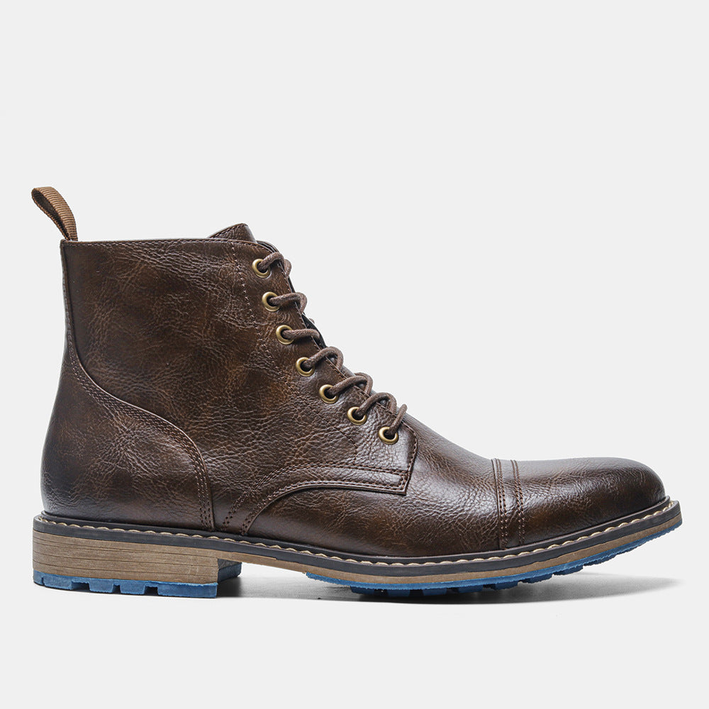 Chaussures de travail, bottes Martin rétro vintage pour hommes