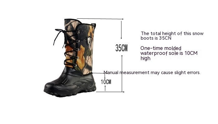 Bottes de pêche d'extérieur thermiques hautement imperméables pour hommes