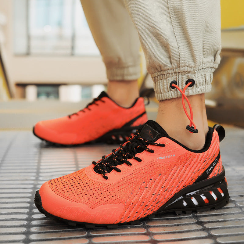 Spring New Men's Shoes Fashion Plus Size Outdoor Shock-absorbing Running Shoes Breathable