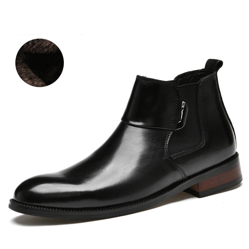 Botas Chelsea estilo retro británico para hombre