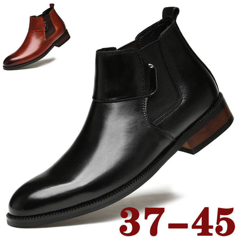 Botas Chelsea estilo retro británico para hombre