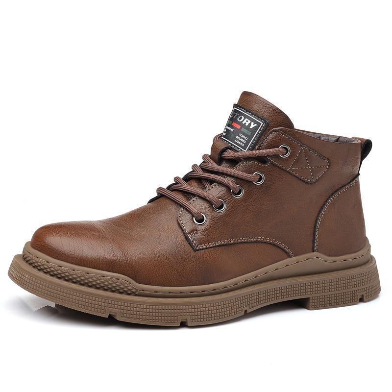 Bottes tactiques Martin pour hommes, confortables et polyvalentes pour l'automne et l'hiver