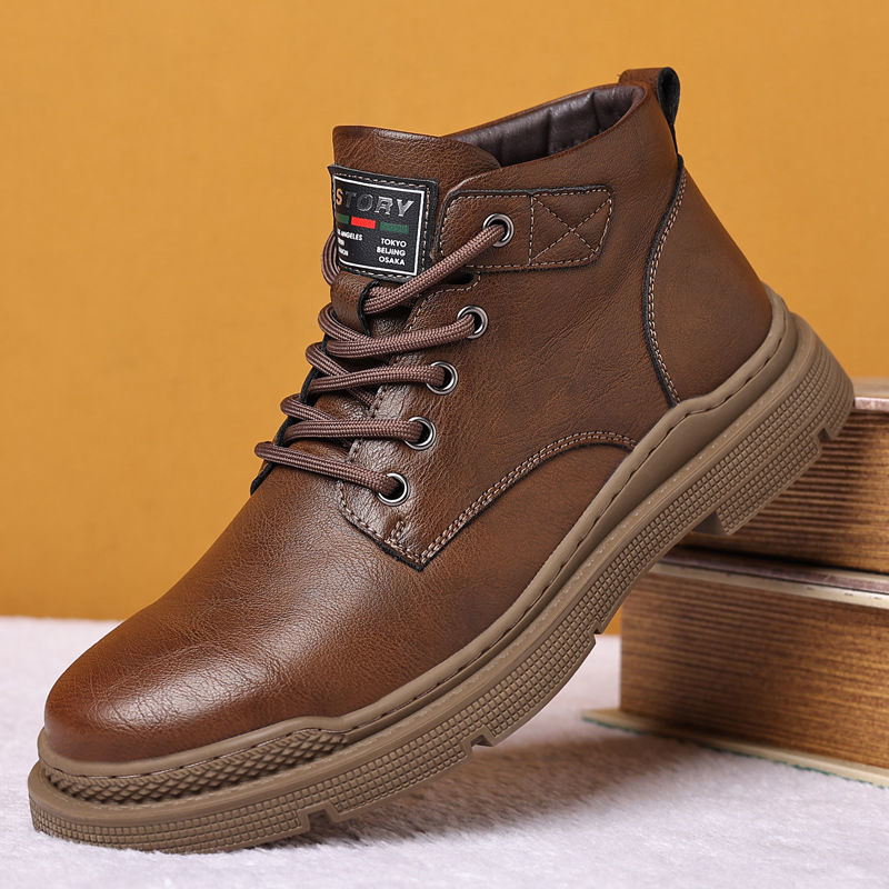 Bottes tactiques Martin pour hommes, confortables et polyvalentes pour l'automne et l'hiver