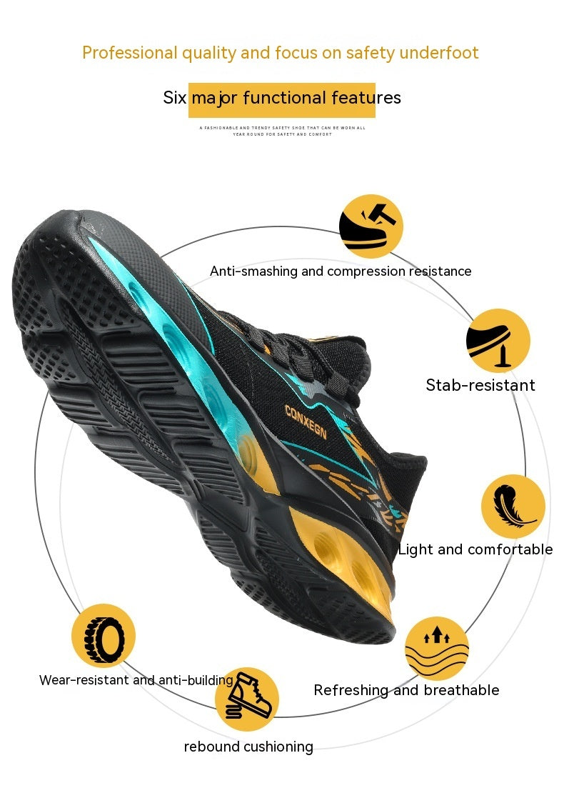 Ultra-light Breathable And Smash-resistant Anti-penetration Steel Shoes