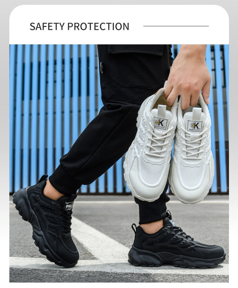 Anti-smashing And Anti-penetration Safety Shoes EVA Outsole Lightweight And Wear-resistant Safety Shoes