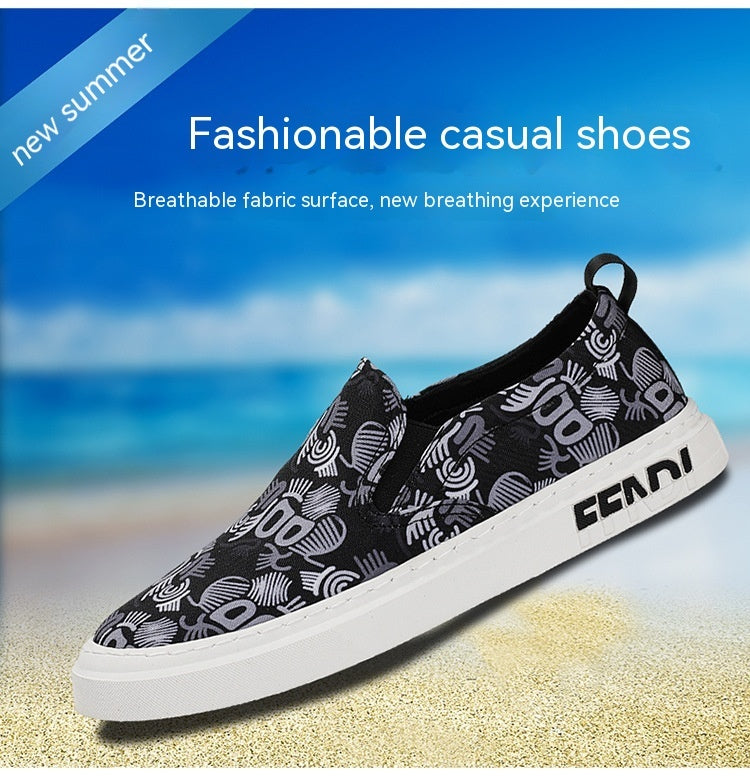 Men's Shoes Spring New Casual Versatile Shoes Korean Fashion Shoes Low-top Men's Canvas Shoes