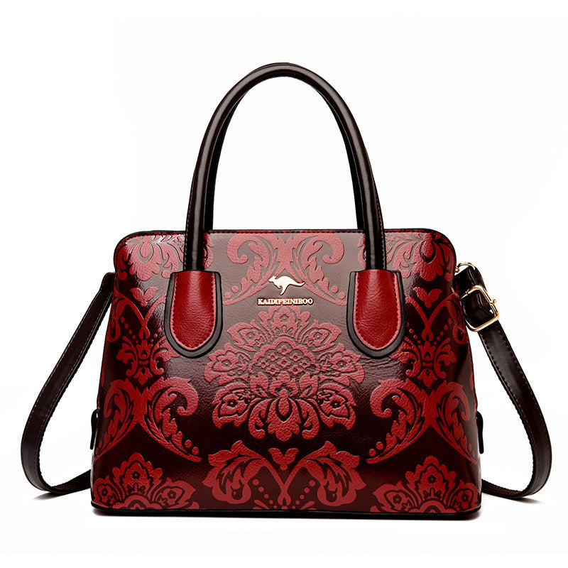 New Fashion Ethnic Wind Pressure Flower Bag