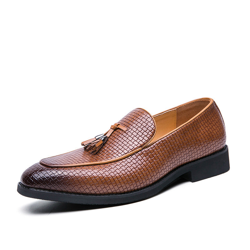 Pointed Men's Slip On Leather Shoes