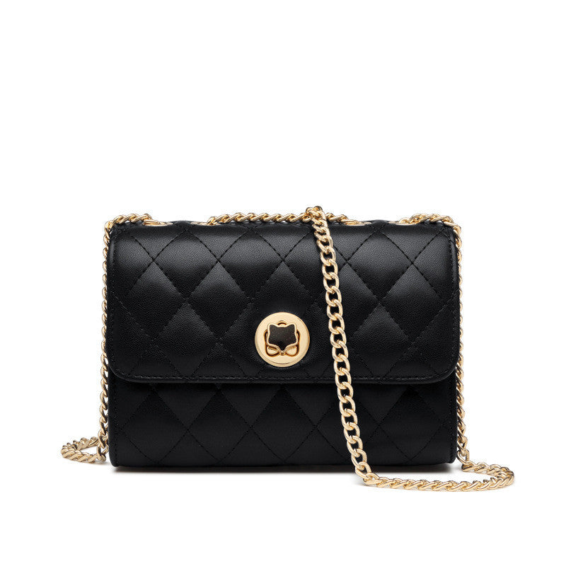 Bolso pequeño con cadena rombal de Fashion Net Celebrity para mujer, popular, con un solo hombro