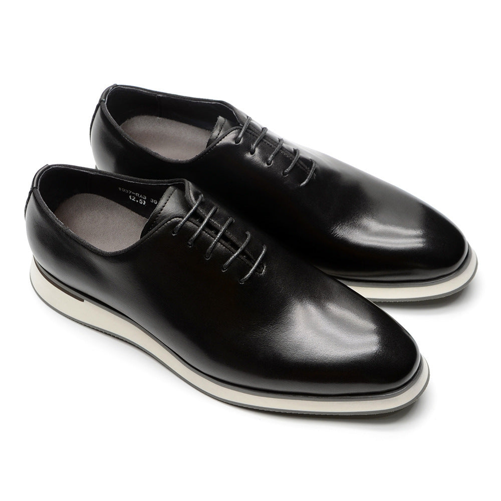 Zapatos de negocios Oxford de alta gama hechos a mano para hombre