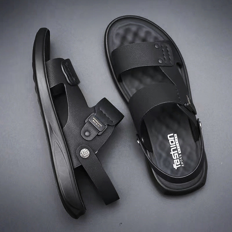 Men's Fashion Casual Breathable Cowhide Sandals