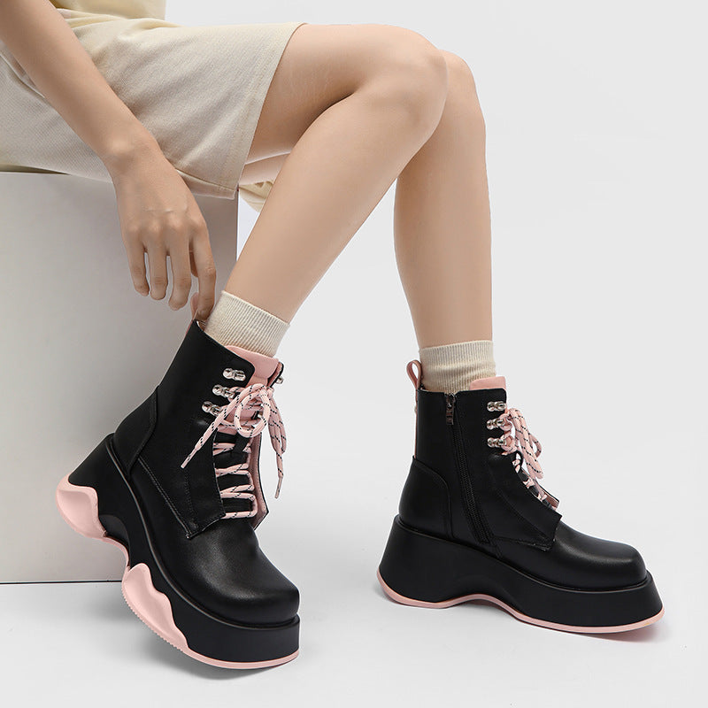 Botas Dr Martens estilo británico para mujer, estilo casual