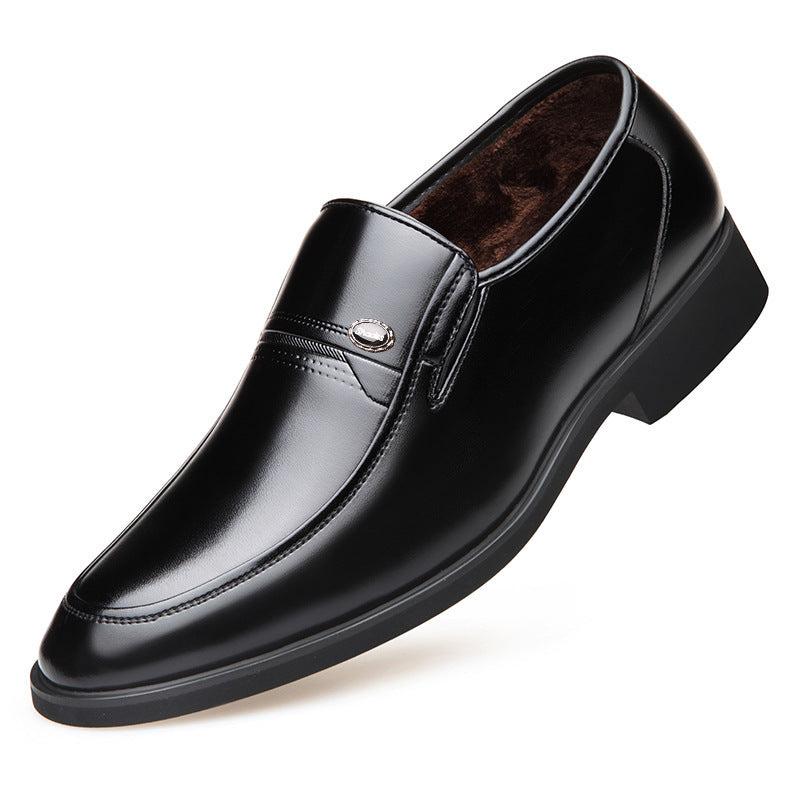 Zapatos de cuero para hombre, estilo formal, de negocios, suela suave, antideslizantes