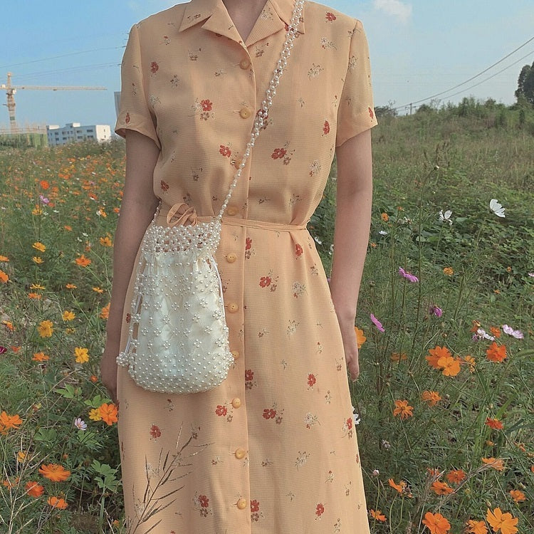 Sac à dos rétro tissé pour femme printemps et été, couleur crème et blanc