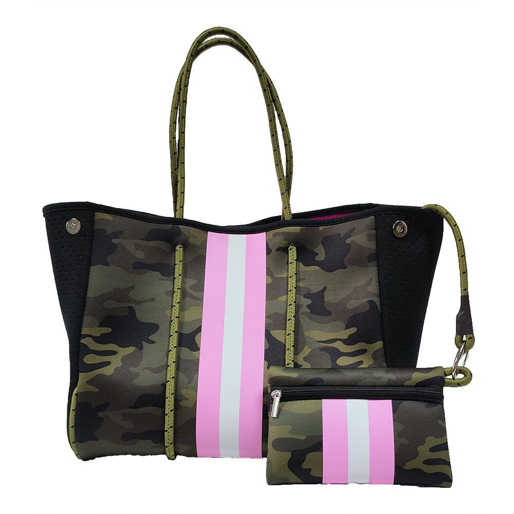 Bolso de hombro de viaje con estampado de gran capacidad para mujer