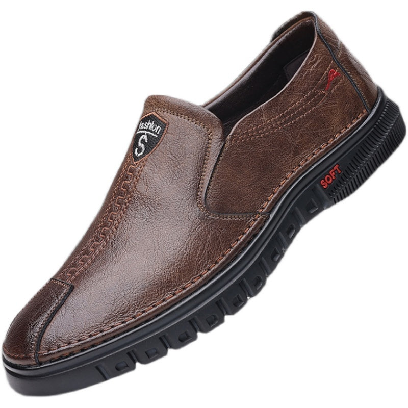 Breathable Non-slip Casual New Leather Shoes Men