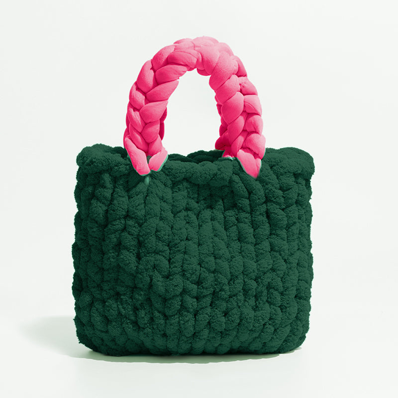 Sac seau tissé à la main pour femme