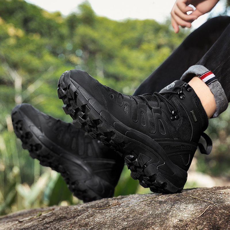 Botas de combate para exteriores, zapatos de entrenamiento para exteriores para hombres de talla grande