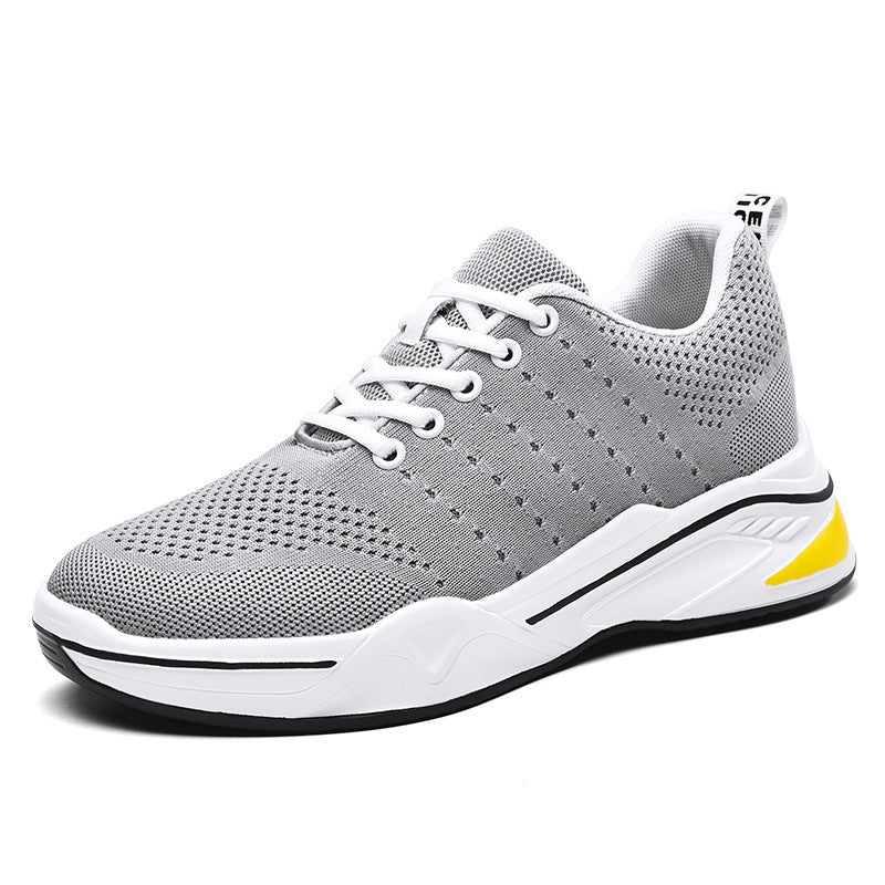 Zapatos casuales transpirables de lona Flyknit para hombre