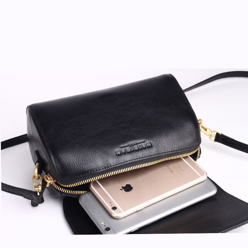 Cowhide Bag Women New Messenger Bag